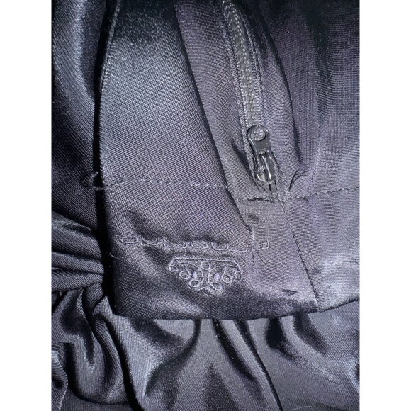 Fornarina Black Ruched Skirt Large Y2k Casual Trendy Athleisure Italy Retro City - Picture 7 of 9